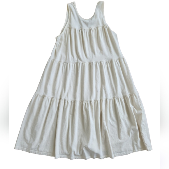 Everlane The Weekend Tiered Dress ivory canvas - Picture 6 of 9